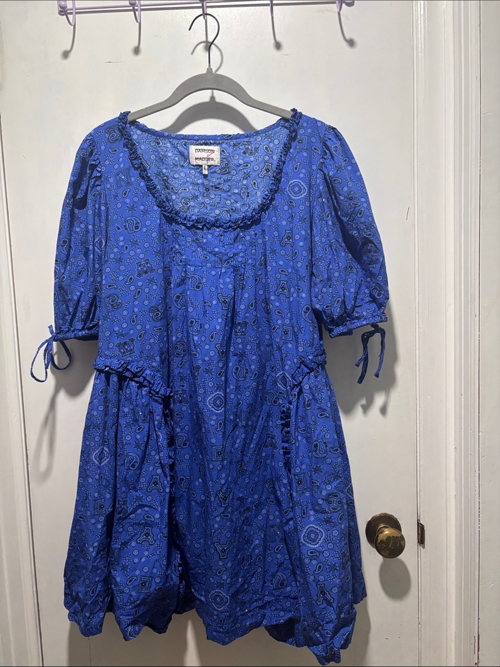 DAMSON MADDER Meri paisley mini babydoll dress